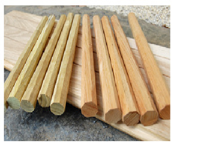 Chevilles en acacia