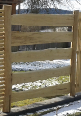 Planches écorcées poncées