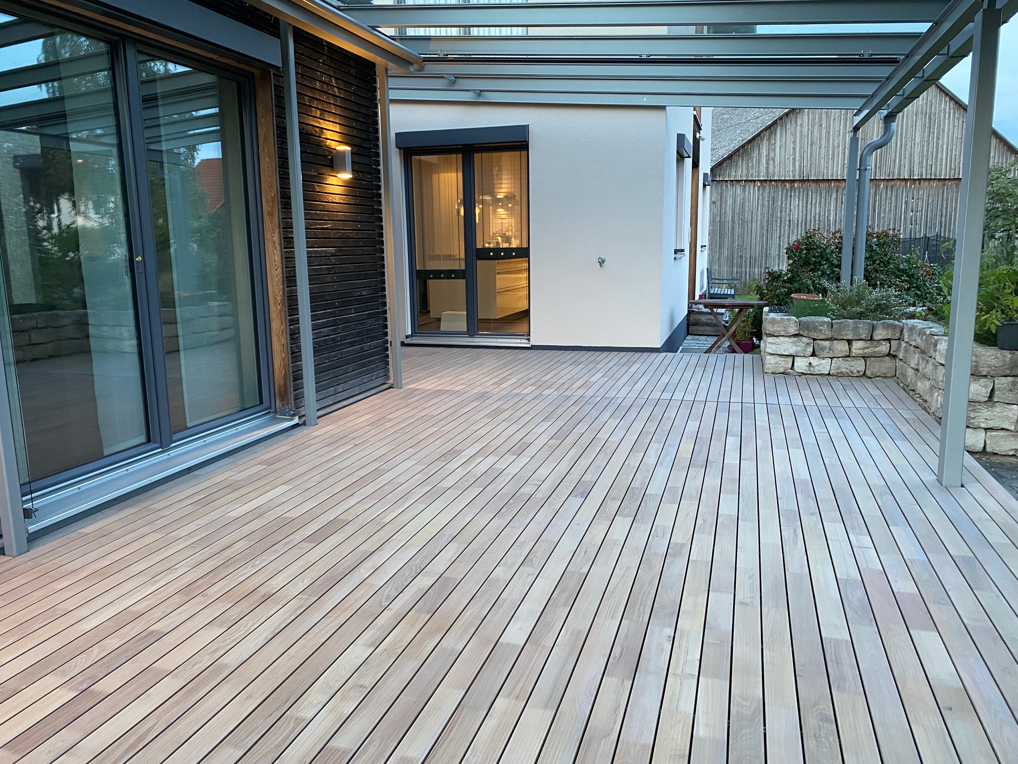 Terrasse lames larges